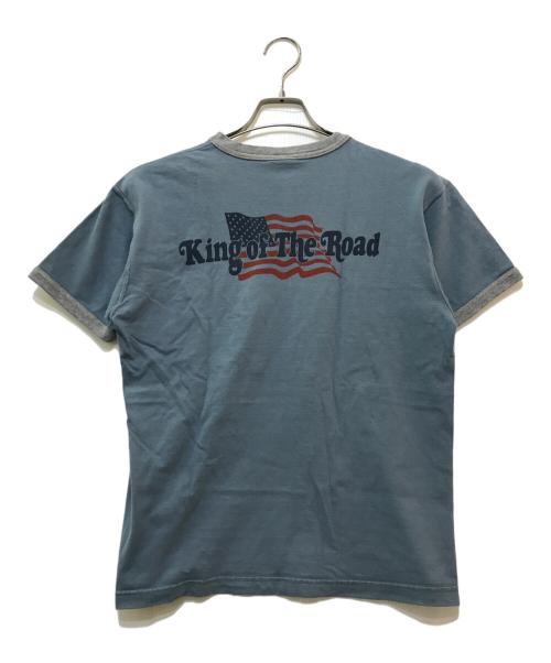 TOYS MCCOY（トイズマッコイ）TOYS MCCOY (トイズマッコイ) リンガーTシャツ ブルー サイズ:MEDIUMの古着・服飾アイテム