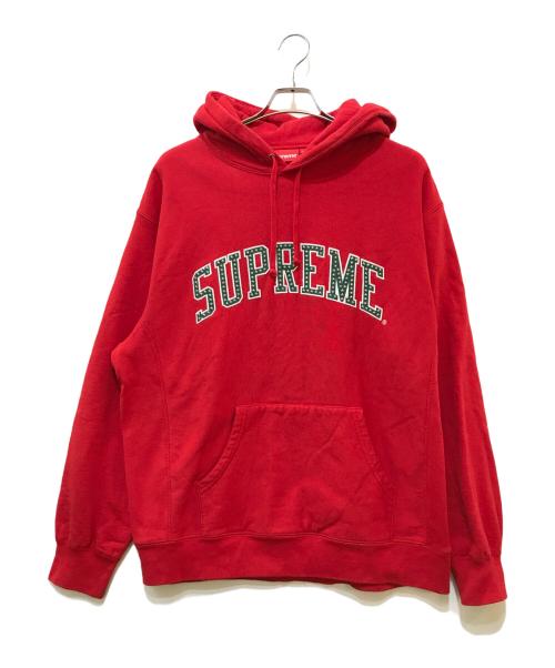 SUPREME（シュプリーム）SUPREME (シュプリーム) Stars Arc Hooded Sweatshirt レッド サイズ:Lの古着・服飾アイテム