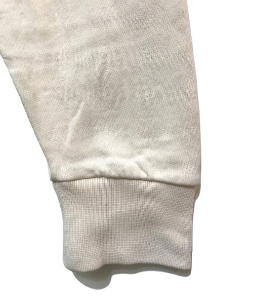 MONCLER（モンクレール）MONCLER (モンクレール) MAGLIA GIROCOLLO ロゴスウェット G20918G00048 アイボリー サイズ:Lの古着・服飾アイテム