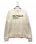 MONCLER（モンクレール）の古着「MAGLIA GIROCOLLO ロゴスウェット G20918G00048」｜アイボリー
