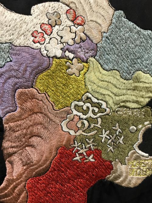 MONCLER GENIUS（モンクレール ジーニアス）MONCLER GENIUS (モンクレール ジーニアス) FRAGMENT DESIGN (フラグメントデザイン) TRANCE GIUBBOTTO スーベニアジャケット E109U4010250 ブラック サイズ:2の古着・服飾アイテム