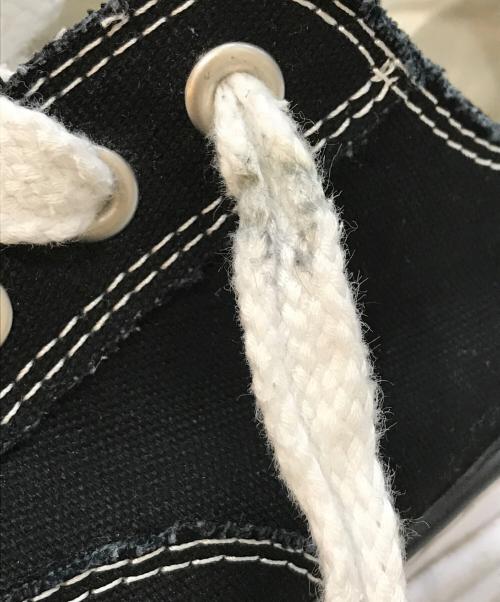 Maison MIHARA YASUHIRO（メゾン ミハラ ヤスヒロ）Maison MIHARA YASUHIRO (メゾン ミハラ ヤスヒロ) PETERSON LOW/ORIGINAL SOLE CANVAS LOWCUT SNEAKER　A01FW702 ブラック サイズ:42の古着・服飾アイテム