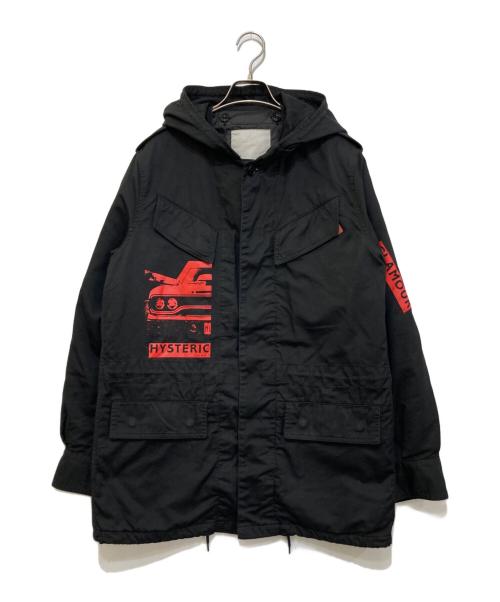 Hysteric Glamour（ヒステリックグラマー）Hysteric Glamour (ヒステリックグラマー) ライナー付きショートモッズコート ブラック サイズ:Mの古着・服飾アイテム