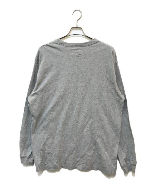 BUDSPOOL（バッズプール）BUDSPOOL (バッズプール) logo l/s tee グレー サイズ:XLの古着・服飾アイテム