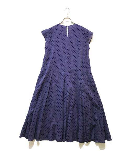 ne quittez pas（ヌキテパ）ne quittez pas (ヌキテパ) コットンボイルドットワンピース　01052GW5SU パープル サイズ:SHORTの古着・服飾アイテム