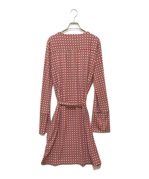 MICHAEL KORS（マイケル・コース）MICHAEL KORS (マイケルコース) 格子プリントワンピース レッド サイズ:不明(実寸をご参照下さい)の古着・服飾アイテム