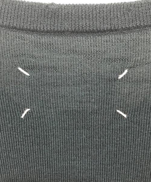 Maison Margiela（メゾンマルジェラ）Maison Margiela (メゾンマルジェラ) シルク スカーフ切替ニットワンピース グリーン サイズ:XSの古着・服飾アイテム