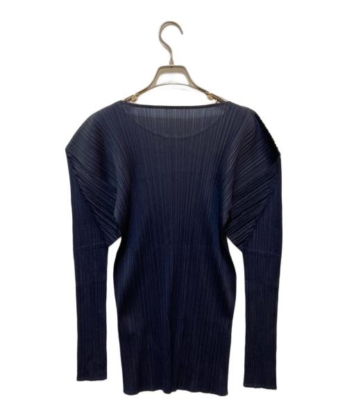 PLEATS PLEASE（プリーツプリーズ）PLEATS PLEASE (プリーツプリーズ) プリーツカットソー ネイビー サイズ:4の古着・服飾アイテム