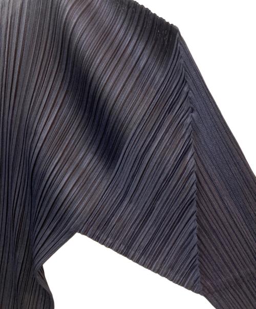 PLEATS PLEASE（プリーツプリーズ）PLEATS PLEASE (プリーツプリーズ) プリーツカットソー ネイビー サイズ:4の古着・服飾アイテム