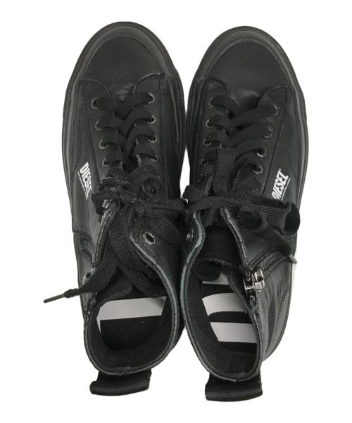 DIESEL（ディーゼル）DIESEL (ディーゼル) レザースニーカー　Y03213 PR013 T8013 ブラック サイズ:28の古着・服飾アイテム