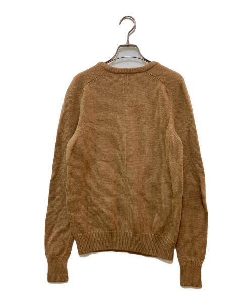 Saint Laurent Paris（サンローランパリ）Saint Laurent Paris (サンローランパリ) クルーネックニット　437267 Y1PV1 ブラウン サイズ:XSの古着・服飾アイテム