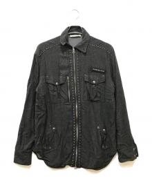 PIERRE BALMAIN（ピエール バルマン）の古着「ギミックジップジャケット」｜グレー