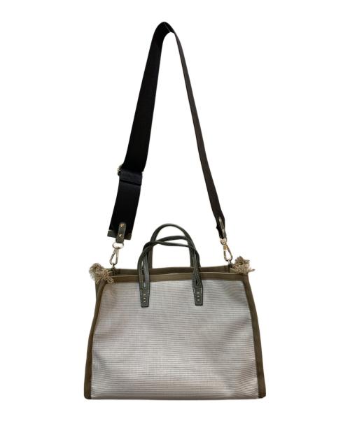 A VACATION（ア ヴァケーション）A VACATION (ア ヴァケーション) Demi-Luxe BEAMS (デミルクス ビームス) 別注 TANK MESH ベージュの古着・服飾アイテム