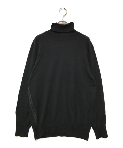 HERMES（エルメス）HERMES (エルメス) カシミヤタートルネックニット ブラック サイズ:Lの古着・服飾アイテム