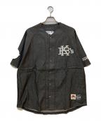 KEBOZ×Majesticケボズ×マジェスティック）の古着「ベースボールシャツ」｜インディゴ