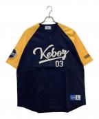 KEBOZケボズ）の古着「ベースボールシャツ」｜イエロー×ネイビー
