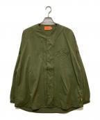 KEBOZケボズ）の古着「ベースボールロングシャツ」｜カーキ