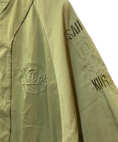 KEBOZ（ケボズ）KEBOZ (ケボズ) ベースボールロングシャツ カーキ サイズ:Lの古着・服飾アイテム