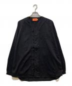 KEBOZケボズ）の古着「ベースボールロングシャツ」｜ブラック