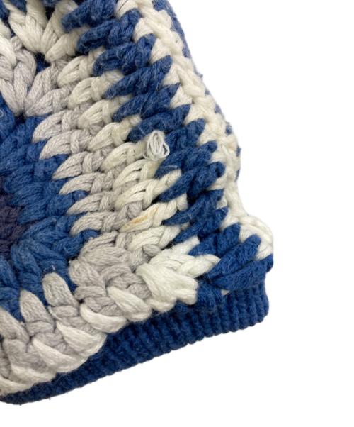 SUPREME（シュプリーム）Supreme (シュプリーム) Crochet Hooded Zip Up Sweater ブルー サイズ:Lの古着・服飾アイテム