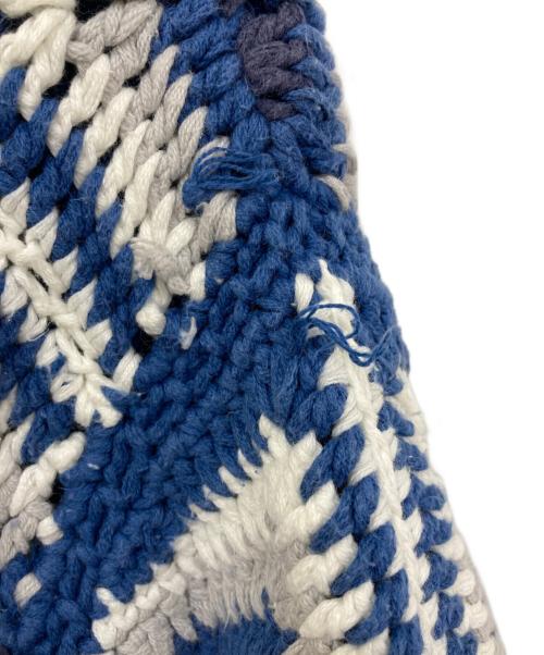 SUPREME（シュプリーム）Supreme (シュプリーム) Crochet Hooded Zip Up Sweater ブルー サイズ:Lの古着・服飾アイテム
