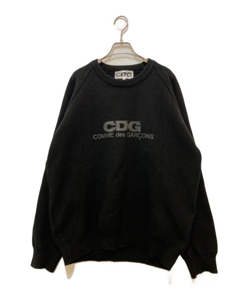 CDG（シーディージー）CDG (シーディージー) ロゴニット　SZ-N009 ブラック サイズ:XXLの古着・服飾アイテム