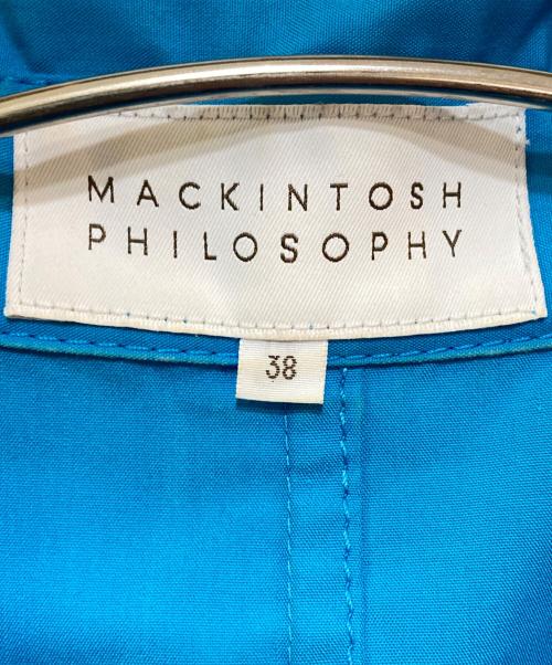 MACKINTOSH PHILOSOPHY（マッキントッシュ フィロソフィー）MACKINTOSH PHILOSOPHY (マッキントッシュ フィロソフィー) ステンカラーコート ブルー サイズ:38の古着・服飾アイテム