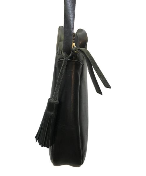 BOUTONNE（ブトン）BOUTONNE (ブトン) レザーショルダーバッグ ブラックの古着・服飾アイテム