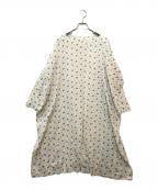 45rpm45アールピーエム）の古着「花柄カットソーワンピース」｜ベージュ