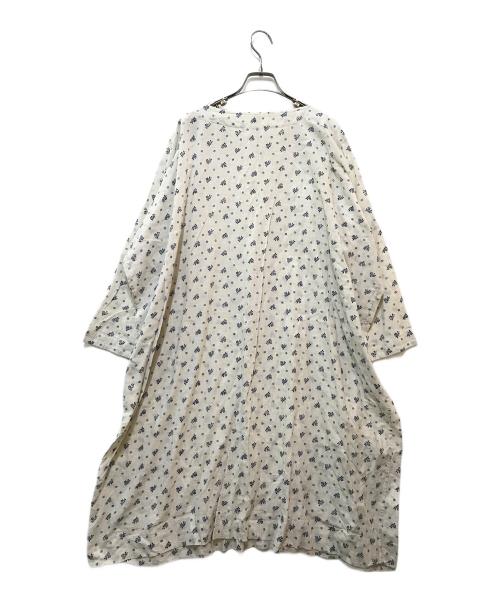 45rpm（45アールピーエム）45rpm (45アールピーエム) 花柄カットソーワンピース ベージュの古着・服飾アイテム