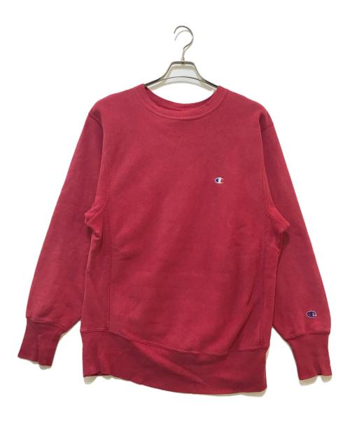 Champion REVERSE WEAVE（チャンピオン リバース ウィーブ）Champion REVERSE WEAVE (チャンピオン リバース ウィーブ) 90's クルーネックスウェット レッド サイズ:LARGEの古着・服飾アイテム