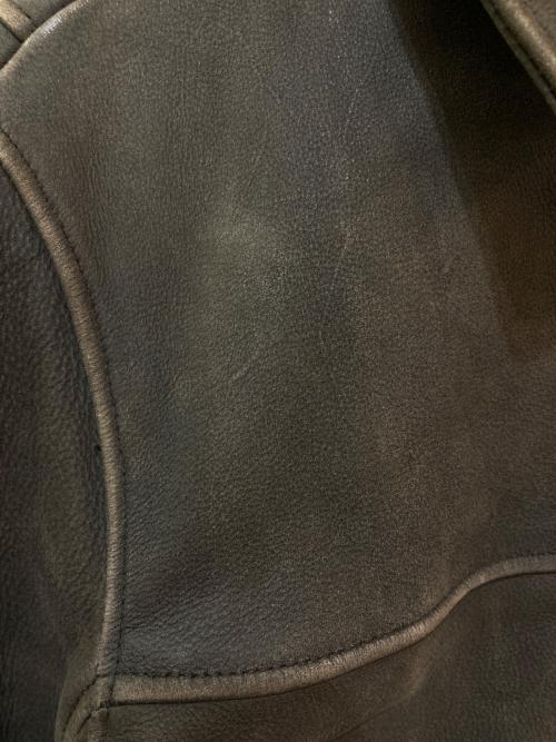 Eddie Bauer（エディーバウアー）Eddie Bauer (エディーバウアー) カウレザージャケット ブラウン サイズ:Ｓの古着・服飾アイテム