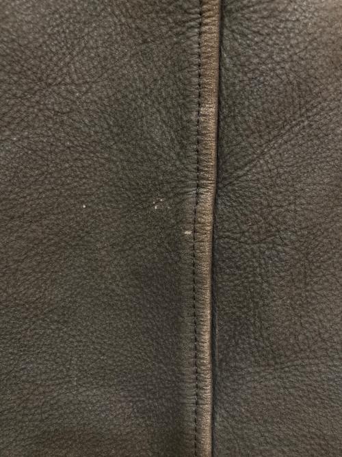 Eddie Bauer（エディーバウアー）Eddie Bauer (エディーバウアー) カウレザージャケット ブラウン サイズ:Ｓの古着・服飾アイテム