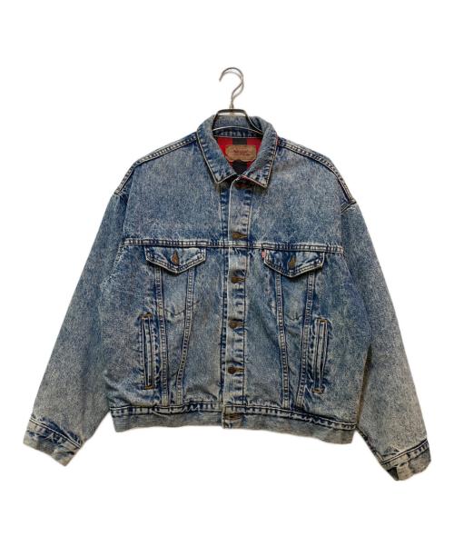 LEVI'S（リーバイス）LEVI'S (リーバイス) 70417 0819 裏地チェックデニムジャケット インディゴ サイズ:Lの古着・服飾アイテム