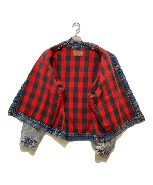 LEVI'S（リーバイス）LEVI'S (リーバイス) 70417 0819 裏地チェックデニムジャケット インディゴ サイズ:Lの古着・服飾アイテム