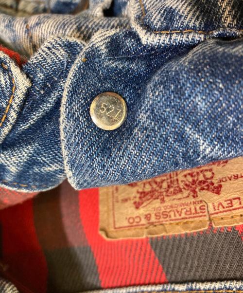 LEVI'S（リーバイス）LEVI'S (リーバイス) 70417 0819 裏地チェックデニムジャケット インディゴ サイズ:Lの古着・服飾アイテム