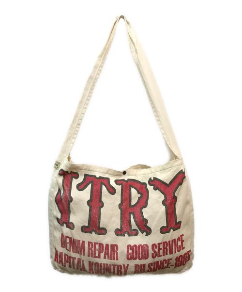 KAPITAL（キャピタル）KAPITAL (キャピタル) ニュースペーパーバッグ ベージュの古着・服飾アイテム