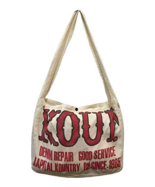 KAPITAL（キャピタル）KAPITAL (キャピタル) ニュースペーパーバッグ ベージュの古着・服飾アイテム