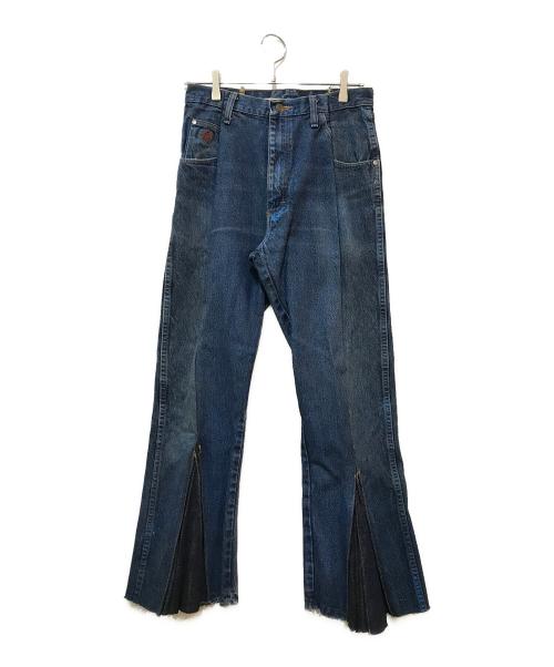 77circa（ナナナナサーカ）77circa (ナナナナサーカ) RAY BEAMS (レイ ビームス) Frill Hem Denim（フリルヘムデニム） インディゴ サイズ:下記参照の古着・服飾アイテム