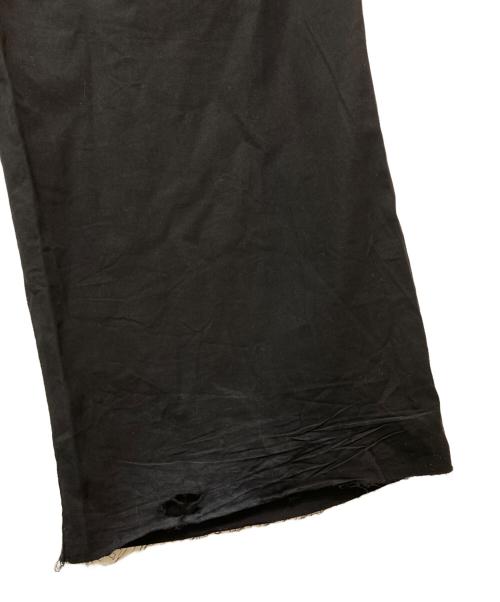 RICK OWENS（リックオウエンス）RICK OWENS (リックオウエンス) カットオフストレートパンツ ブラック サイズ:Mの古着・服飾アイテム