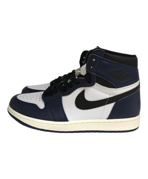 NIKE（ナイキ）NIKE (ナイキ) AIR JORDAN 1 RETRO HIGH OG MIDNIGHT NAVY/BLACK WHITE SAIL　DZ5485-401 ホワイト×ネイビー サイズ:28.5 未使用品の古着・服飾アイテム