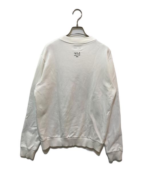 agnes b homme（アニエスベーオム）agnes b homme (アニエスベーオム) WHITE IKON ARTIST CUPPO SWEATSHIRT ホワイト サイズ:イの古着・服飾アイテム
