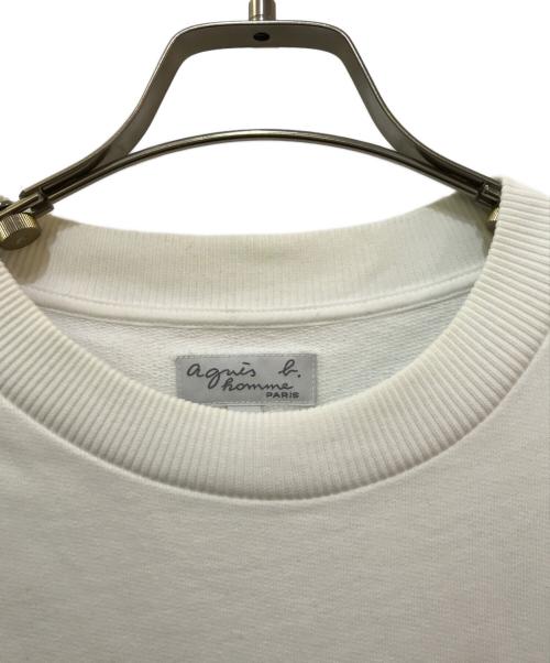 agnes b homme（アニエスベーオム）agnes b homme (アニエスベーオム) WHITE IKON ARTIST CUPPO SWEATSHIRT ホワイト サイズ:イの古着・服飾アイテム