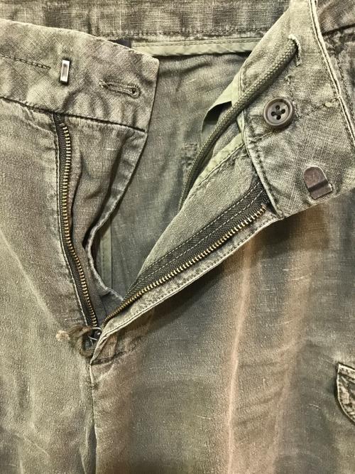 JAMES PERSE（ジェームスパース）JAMES PERSE (ジェームスパース) スラブリネン カーゴパンツ　18-04-23-04302 グリーン サイズ:30の古着・服飾アイテム