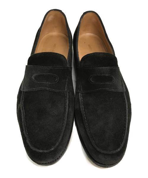 JOHN LOBB（ジョンロブ）JOHN LOBB (ジョンロブ) LOPEZ スエードローファー　7712730 ブラック サイズ:7Eの古着・服飾アイテム
