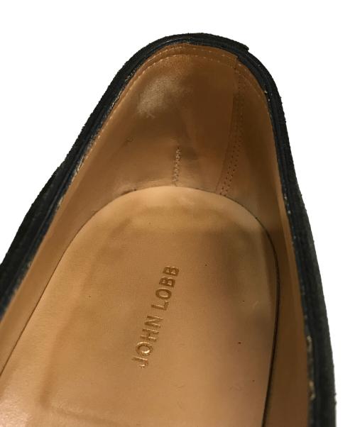 JOHN LOBB（ジョンロブ）JOHN LOBB (ジョンロブ) LOPEZ スエードローファー　7712730 ブラック サイズ:7Eの古着・服飾アイテム