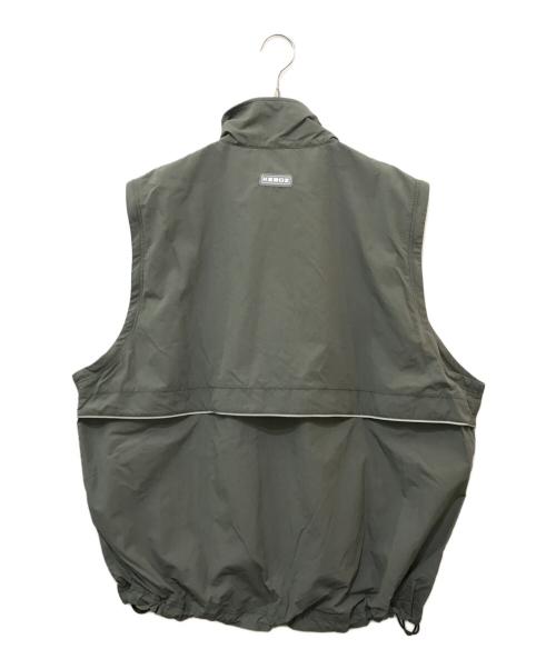 KEBOZ（ケボズ）KEBOZ (ケボズ) SUPPLEX CONVERTIBLE JACKET カーキ サイズ:LARGEの古着・服飾アイテム