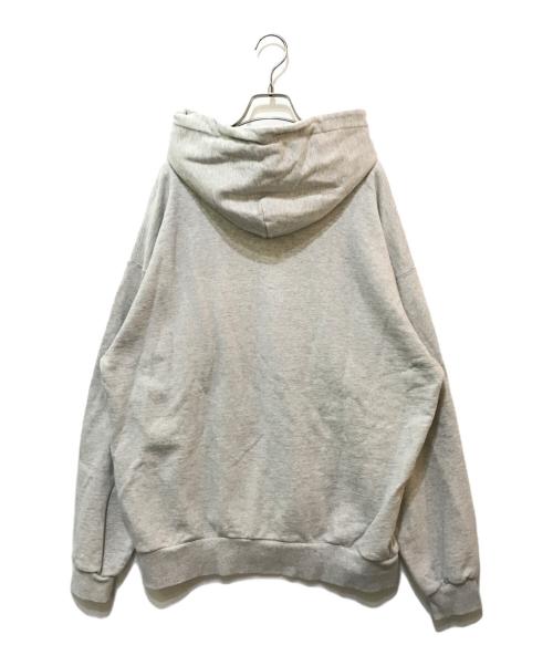 KEBOZ（ケボズ）KEBOZ (ケボズ) ロゴ刺繍パーカー グレー サイズ:XLARGEの古着・服飾アイテム