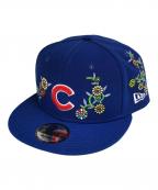 New Eraニューエラ）の古着「9Fifty Cubs Snapback Hat」｜ネイビー