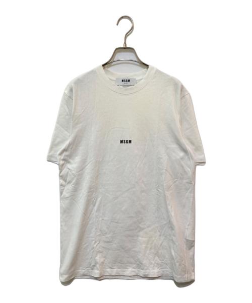 MSGM（エムエスジーエム）MSGM (エムエスジーエム) ロゴプリントTシャツ ホワイト サイズ:XSの古着・服飾アイテム